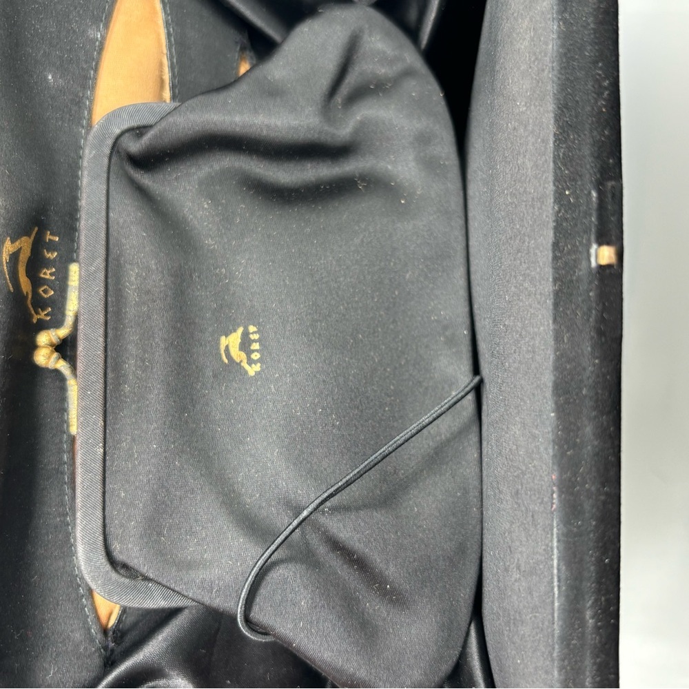 Black Velvet Koret Evening Bag with Attached Change Purse - Picture 5 of 6